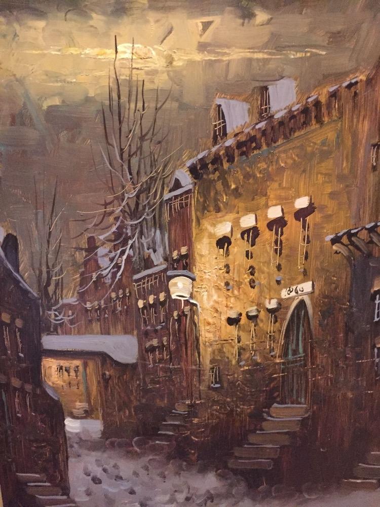 Dutch town in the wintertime