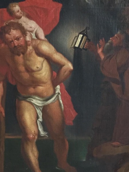 Saint Christopher (oil on canvas)