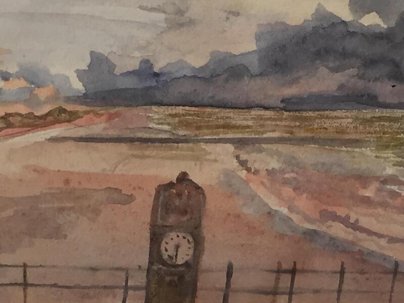 The beach of Ostend ( watercolours )