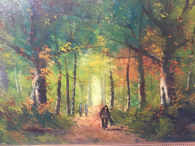 The wood gatherer ( oil on canvas)