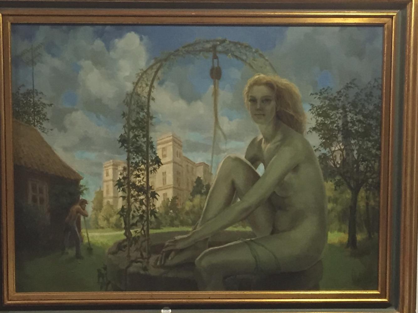 Girl at the castle 