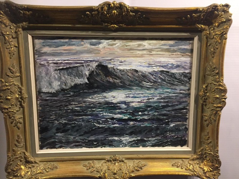 The rough sea 