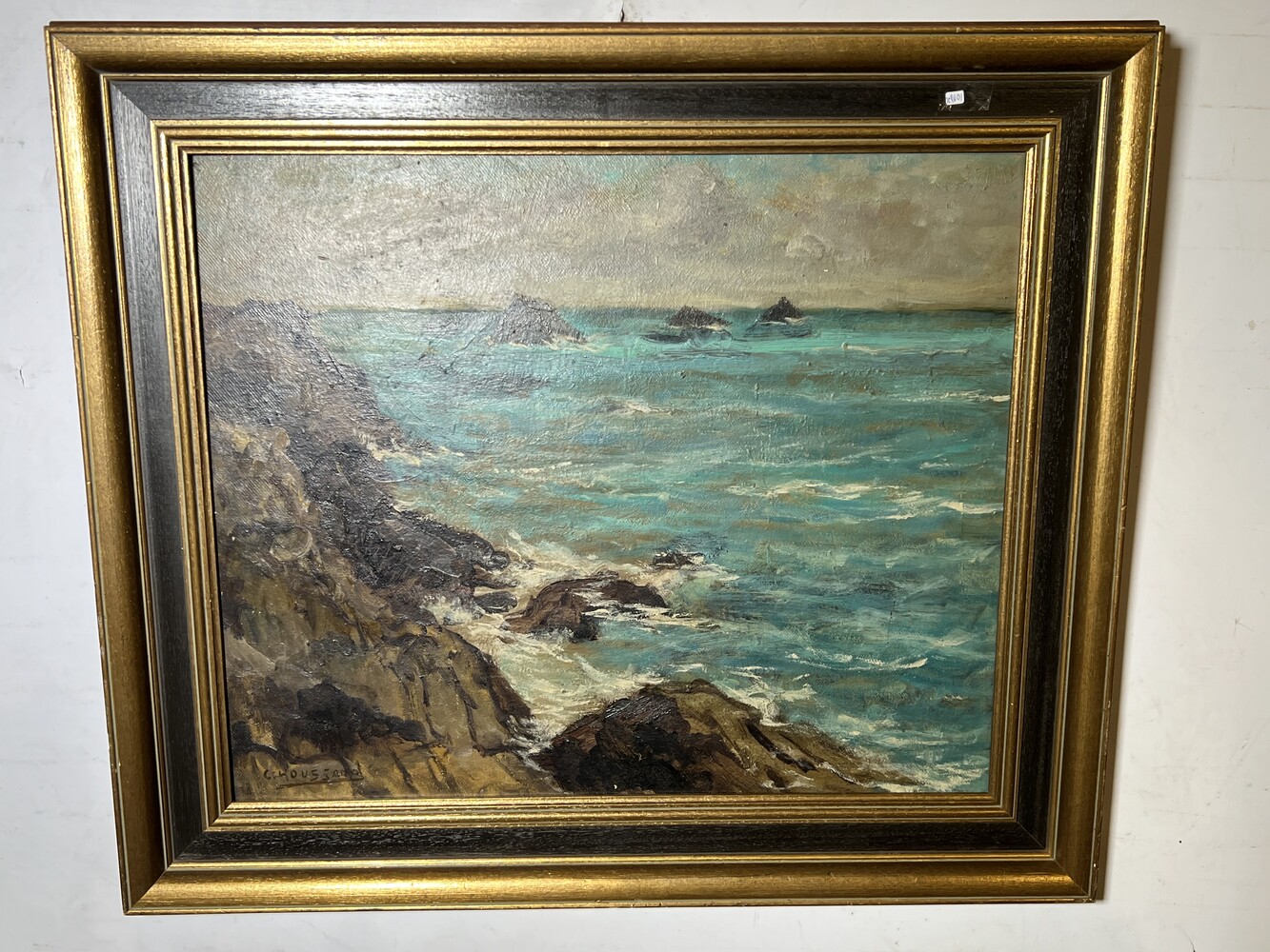 Camaret , la pointe de Pen -Hir ( oil on board)