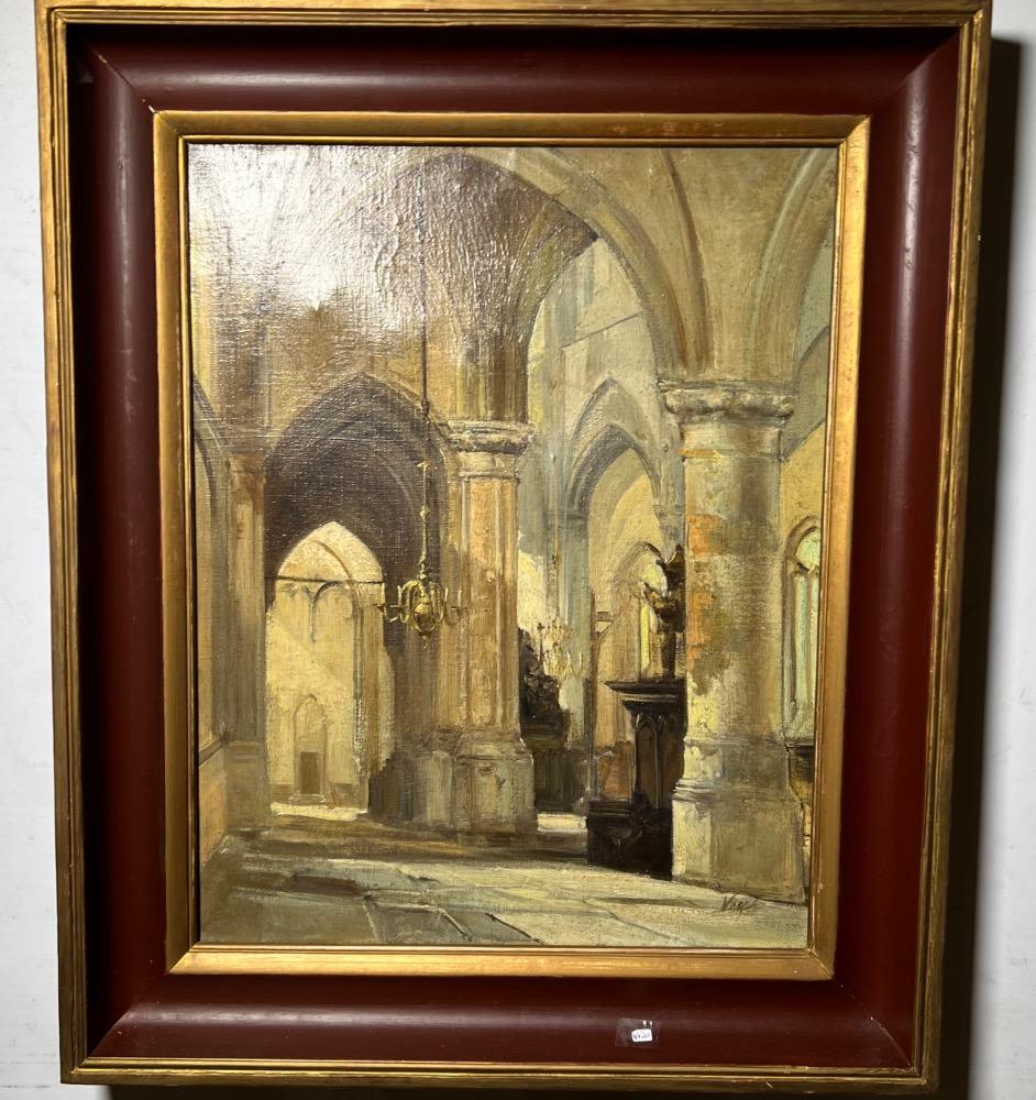 Churchinterior ( oil on canvas )