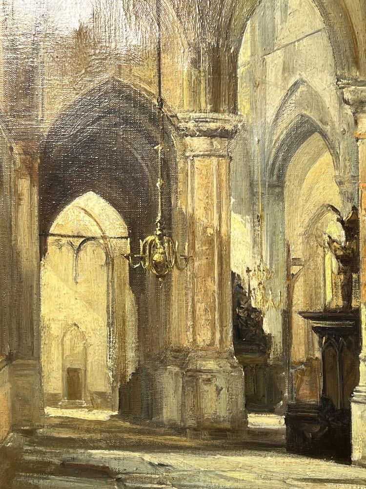 Churchinterior ( oil on canvas )