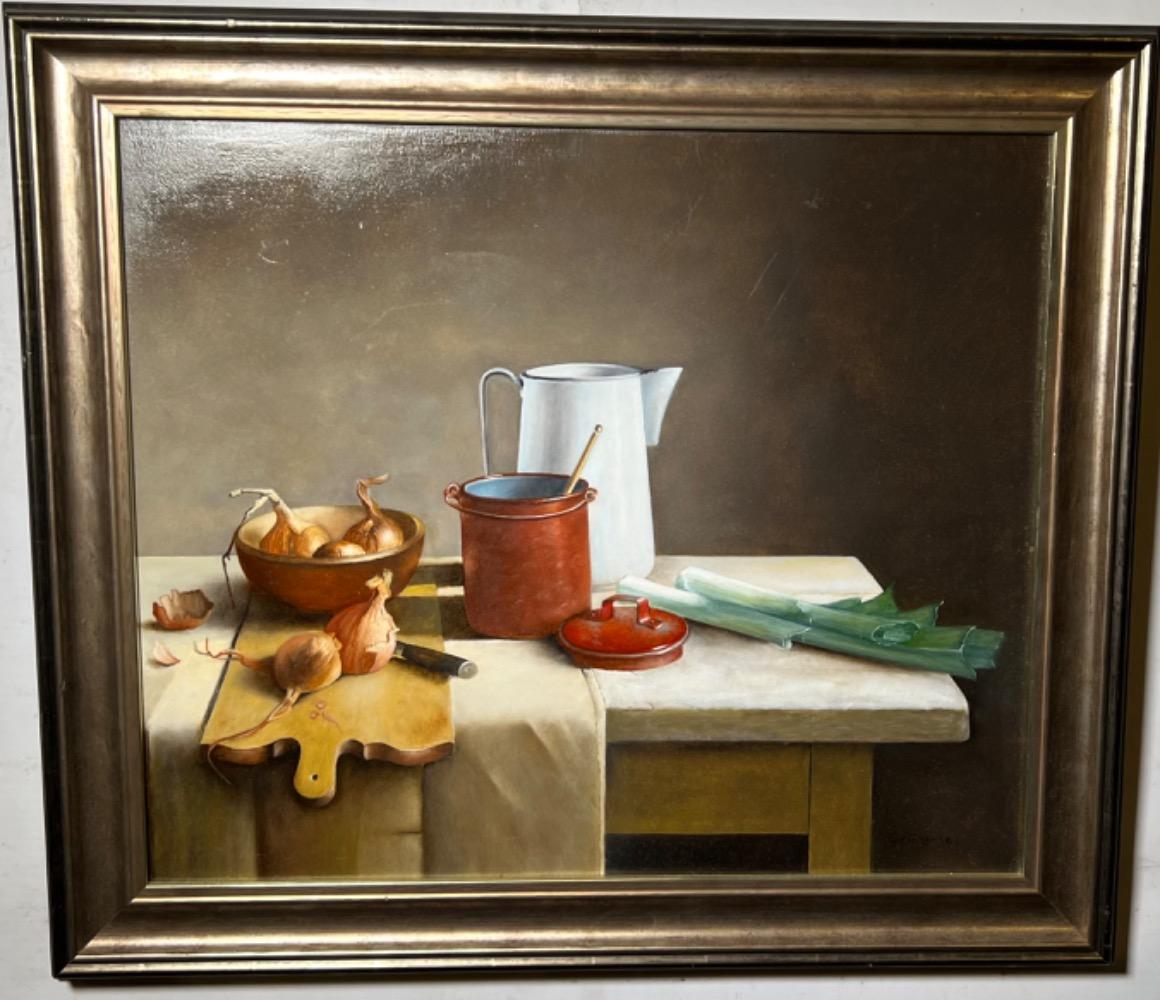 Soup time ( oil on panel )