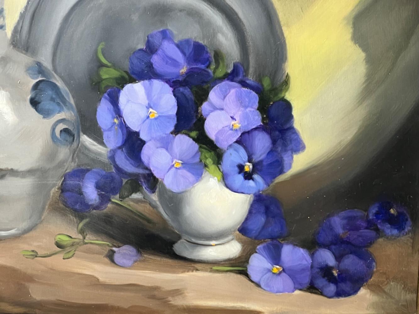 Stillife with flowers ( oil on canvas )