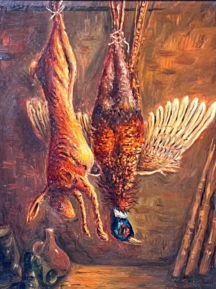 Stillife with game ( oil on panel )