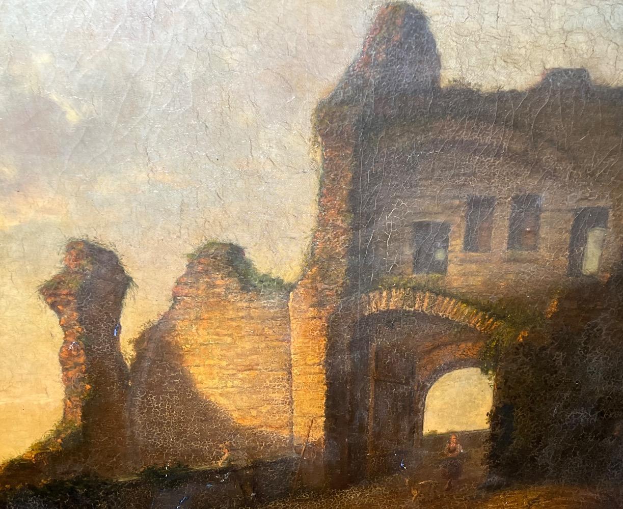 The way to the castle ( oil on canvas on panel )