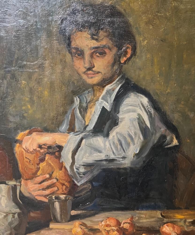 The young cook ( oil on canvas )