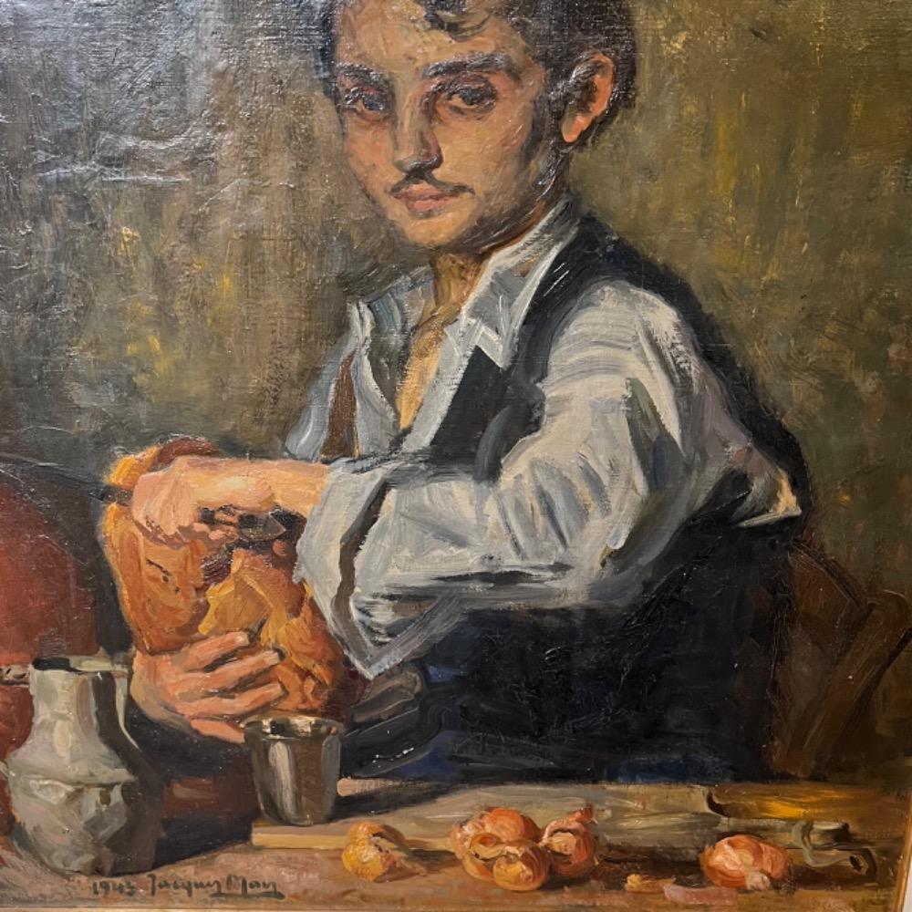 The young cook ( oil on canvas )