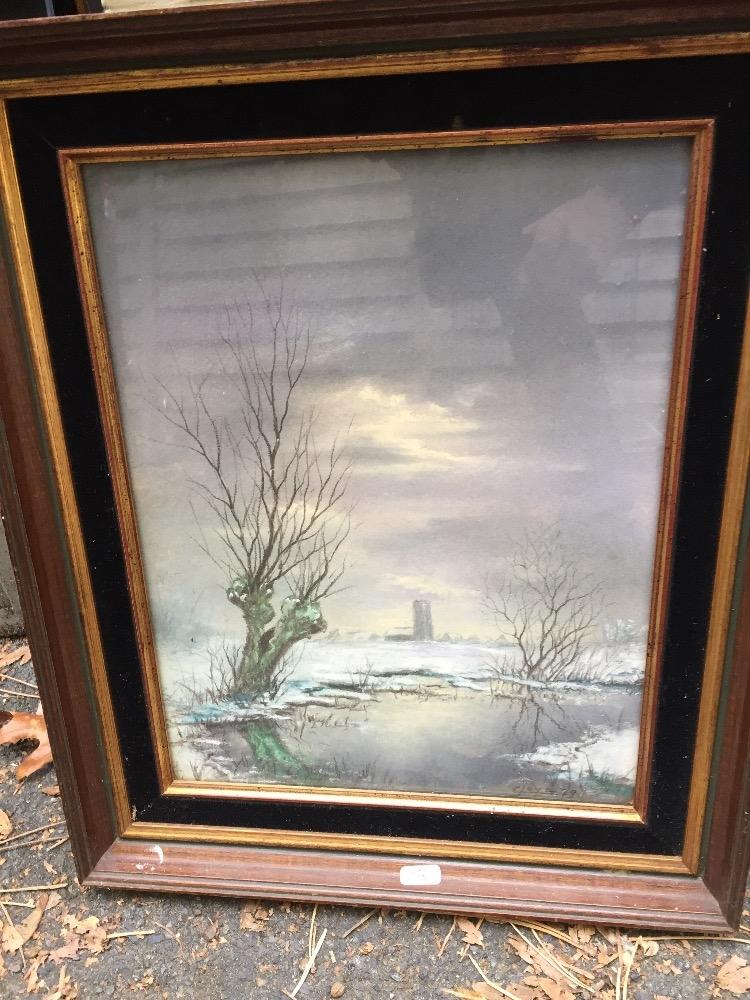 Damme in the snow