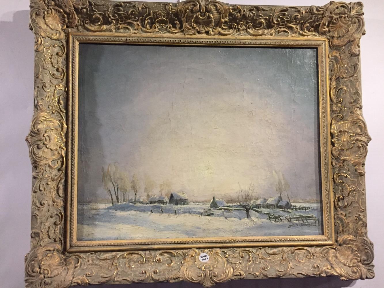 Farms in the snow