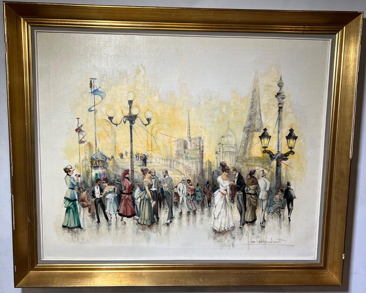 Mardi Gras in Paris ( oil on canvas )