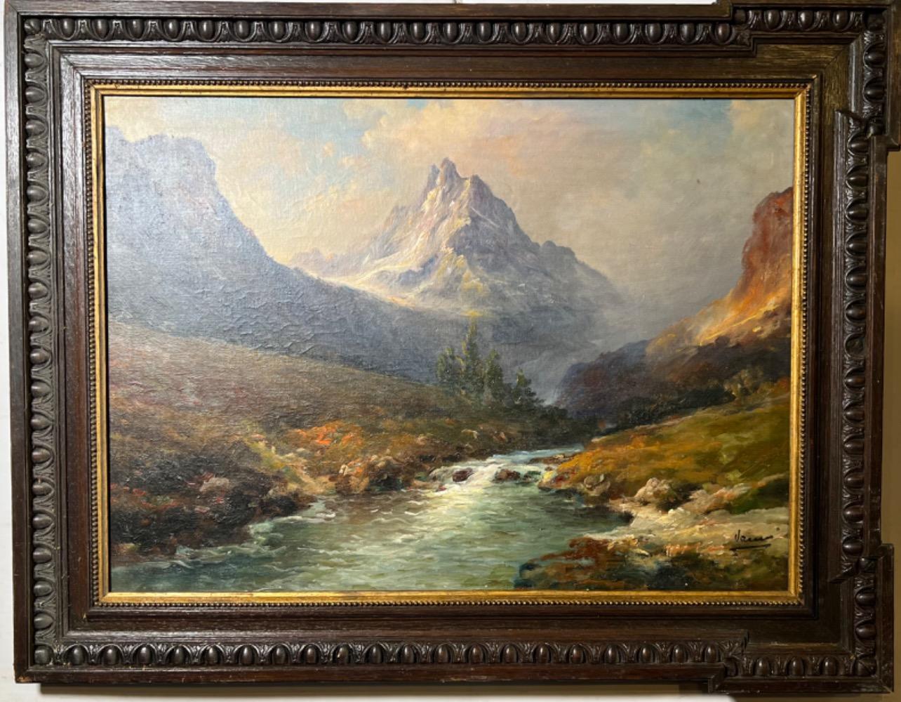 Mountainlandscape ( oil on canvas )