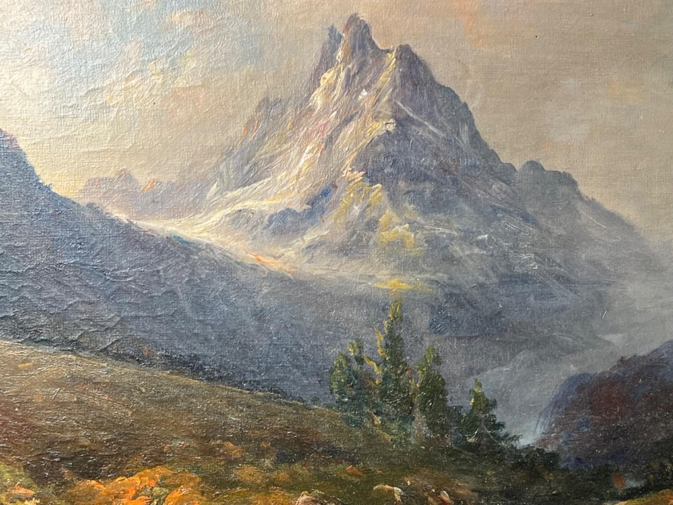 Mountainlandscape ( oil on canvas )