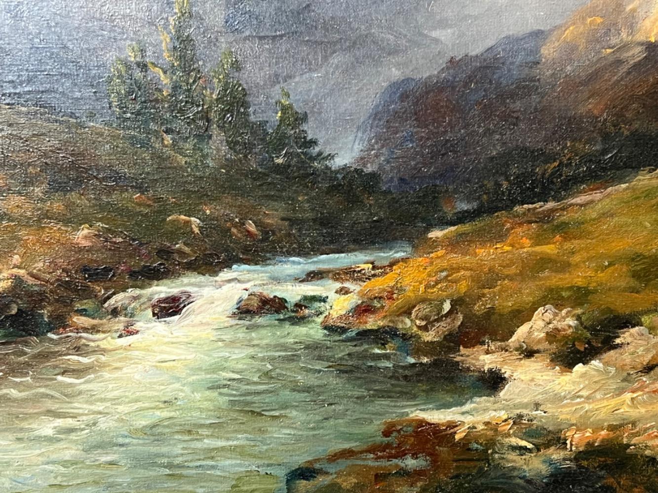 Mountainlandscape ( oil on canvas )