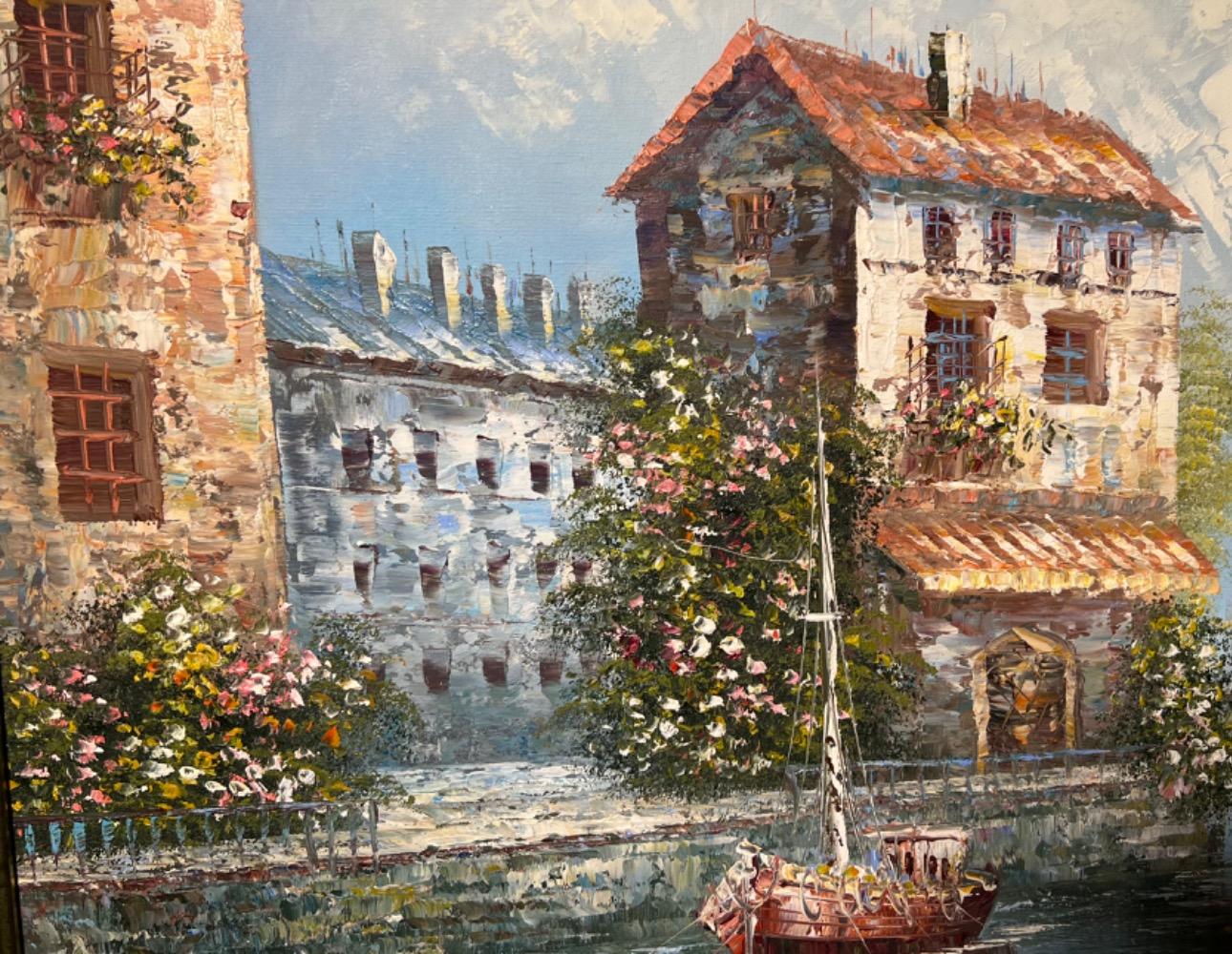 Panoramic view of Venice ( oil on canvas )