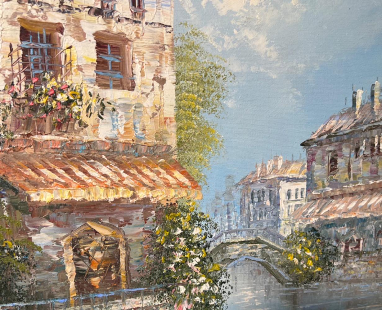 Panoramic view of Venice ( oil on canvas )