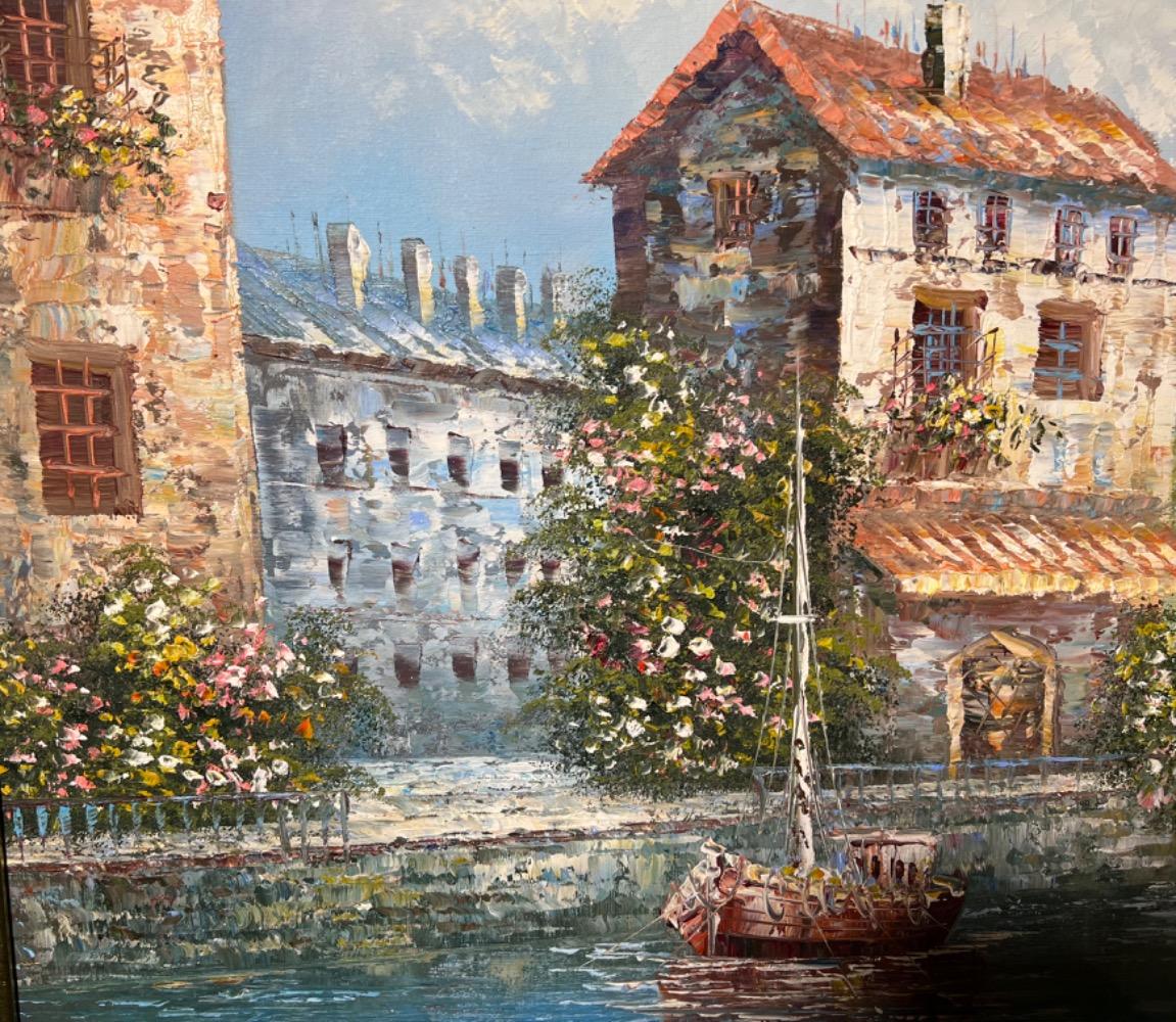 Panoramic view of Venice ( oil on canvas )