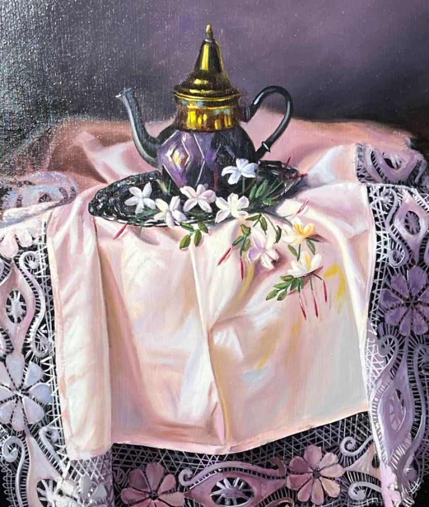 Teatime ( oil on canvas )