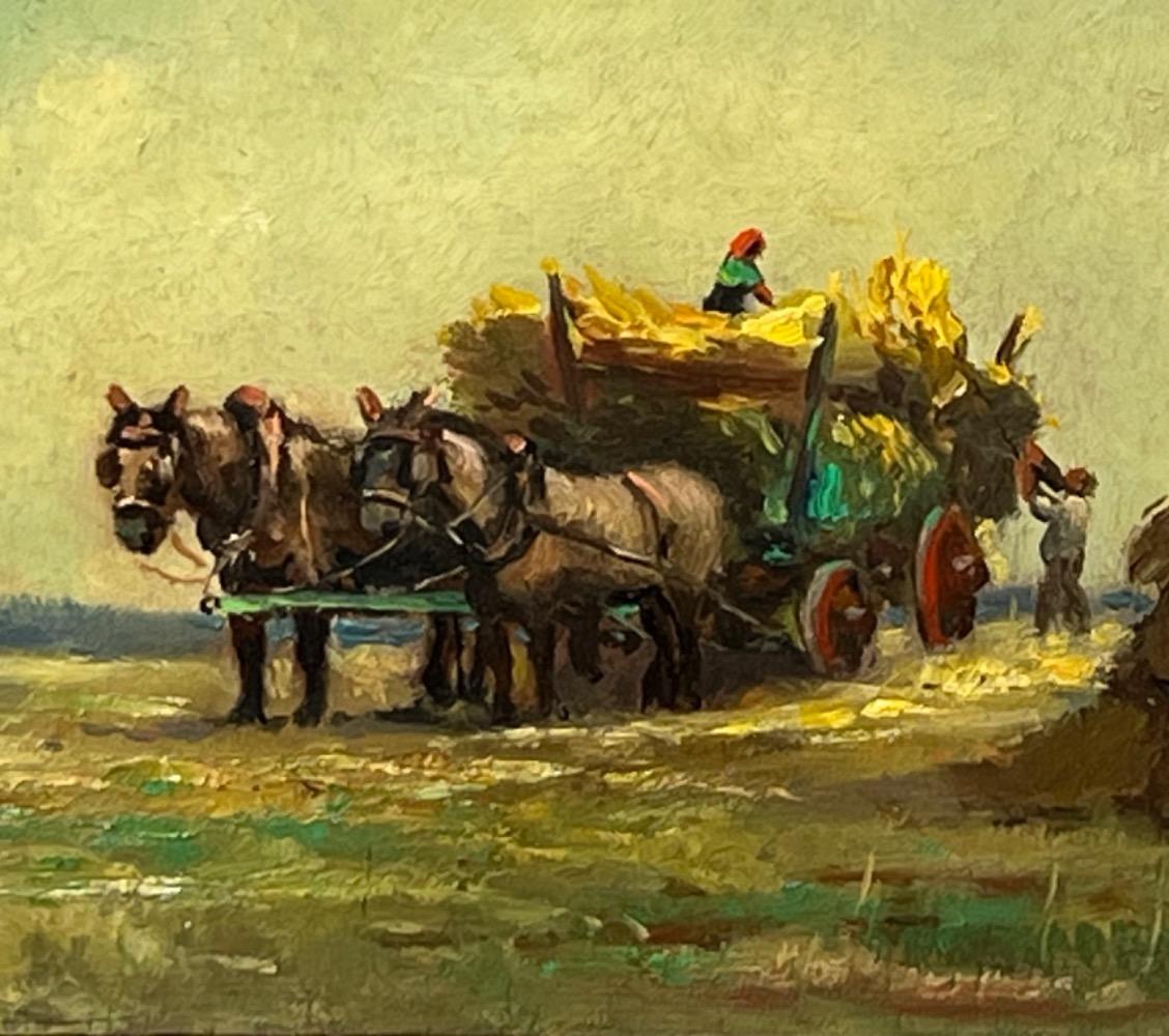 The harvest ( oil on panel )