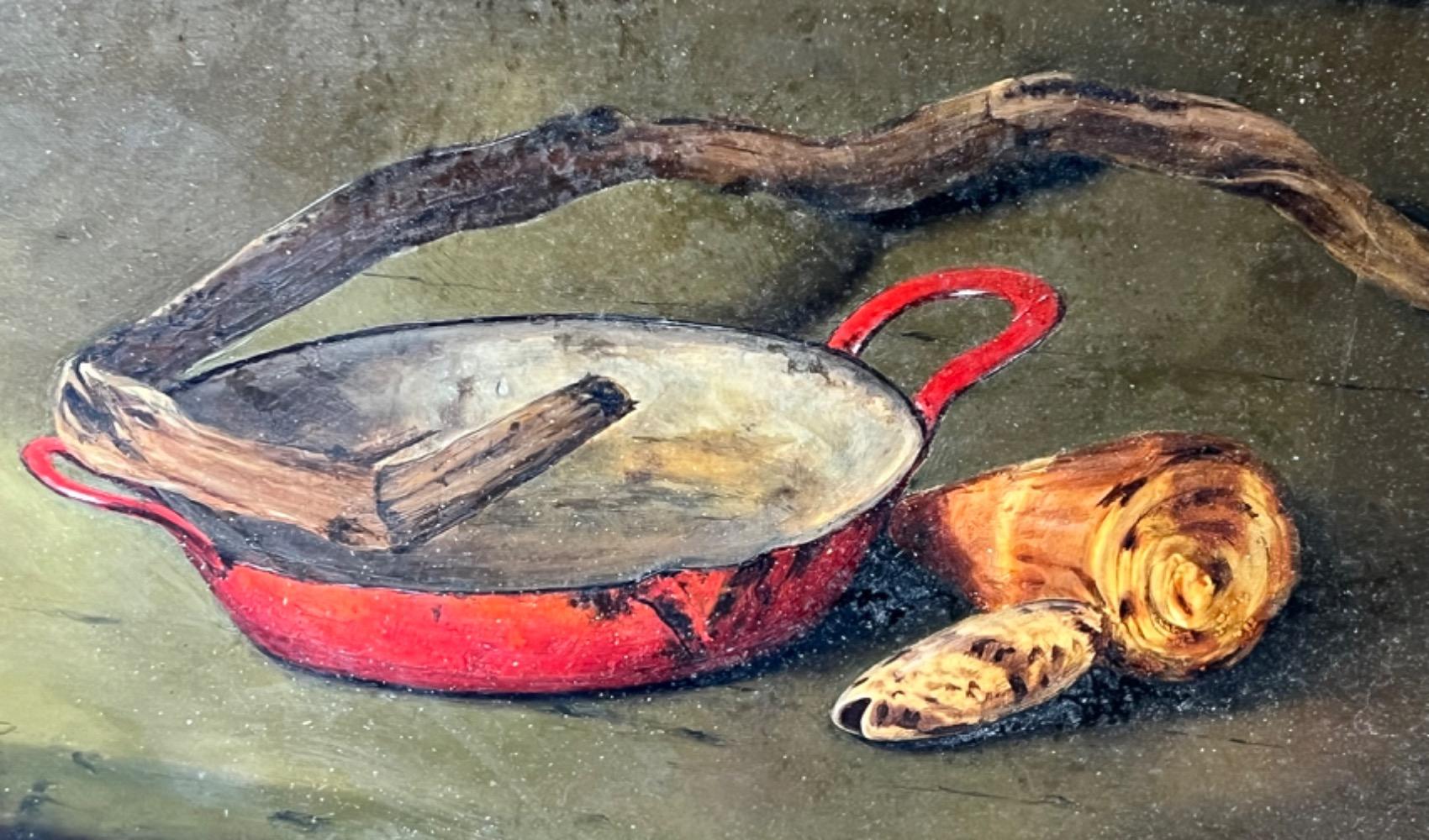 Stillife wit eel ( oil on panel )