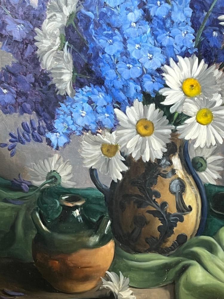 Stillife with flowers ( oil on canvas )