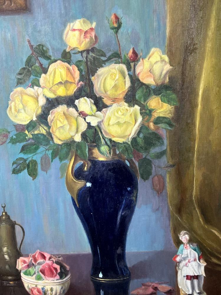 Stillife with flowers ( oil on canvas)