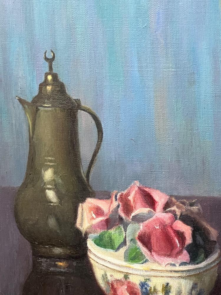 Stillife with flowers ( oil on canvas)