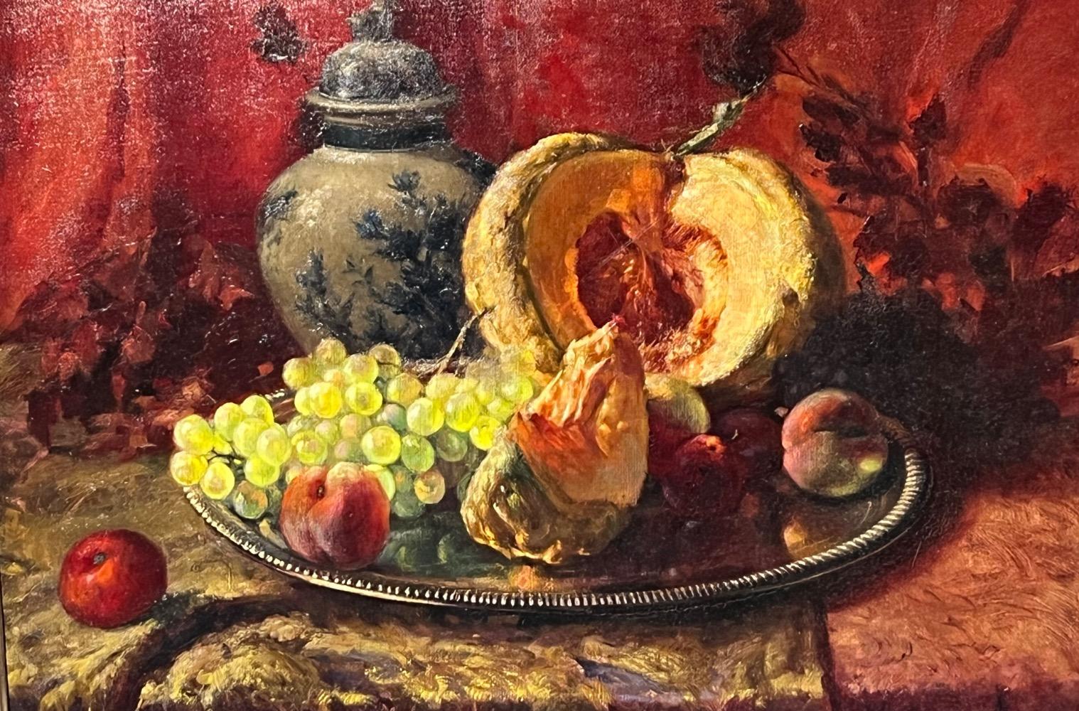 Stillife with fruit ( oil on canvas )