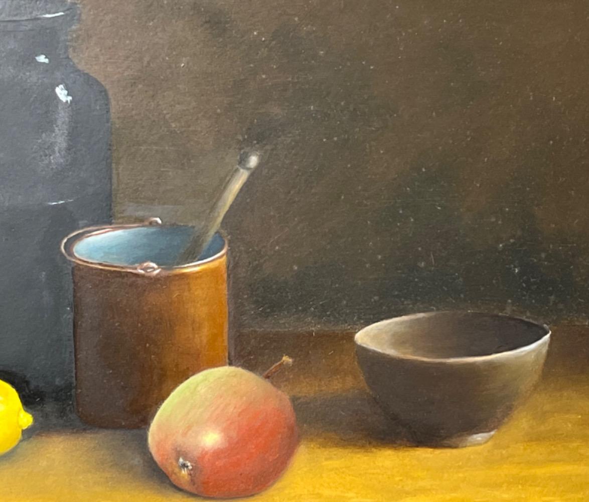 Stillife with fruit ( oil on panel )