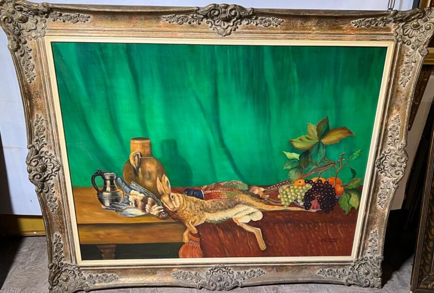 Stillife with game ( oil on canvas)