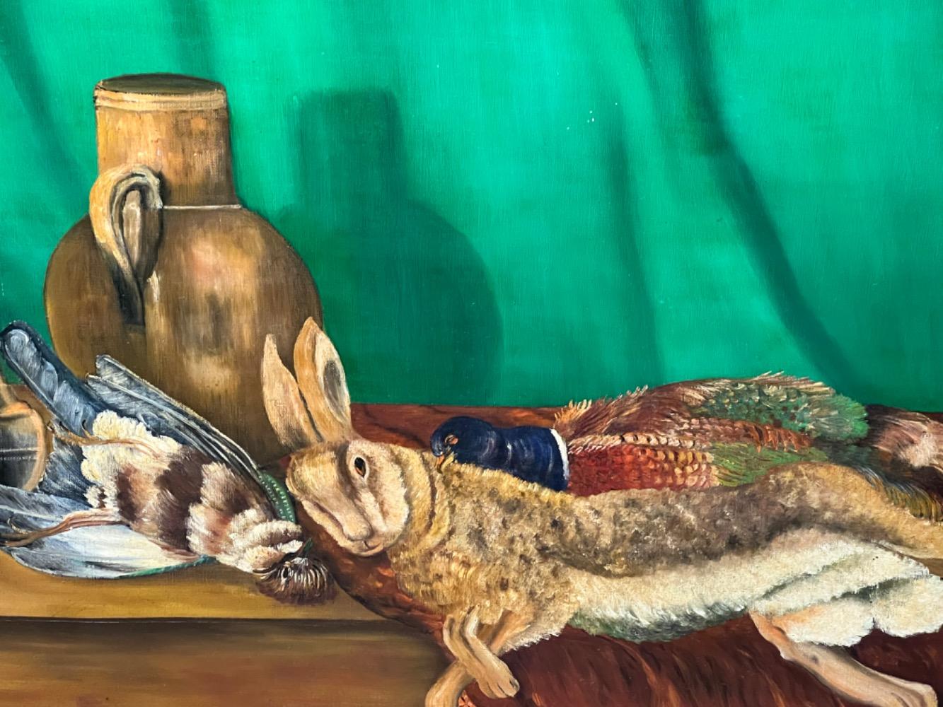 Stillife with game ( oil on canvas)