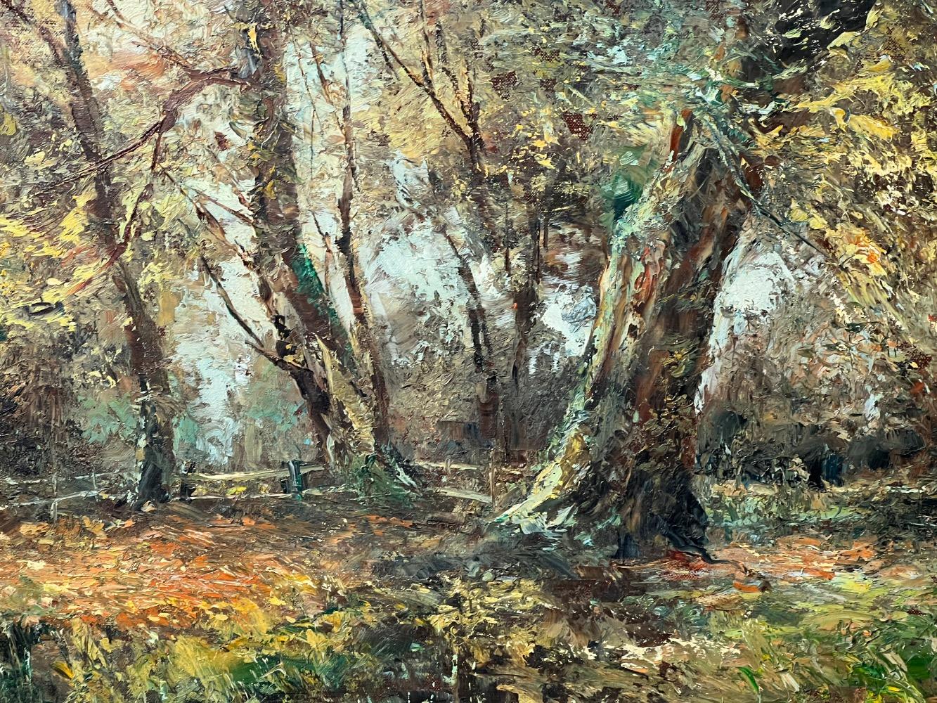 Summertime in the forest ( oil on canvas )