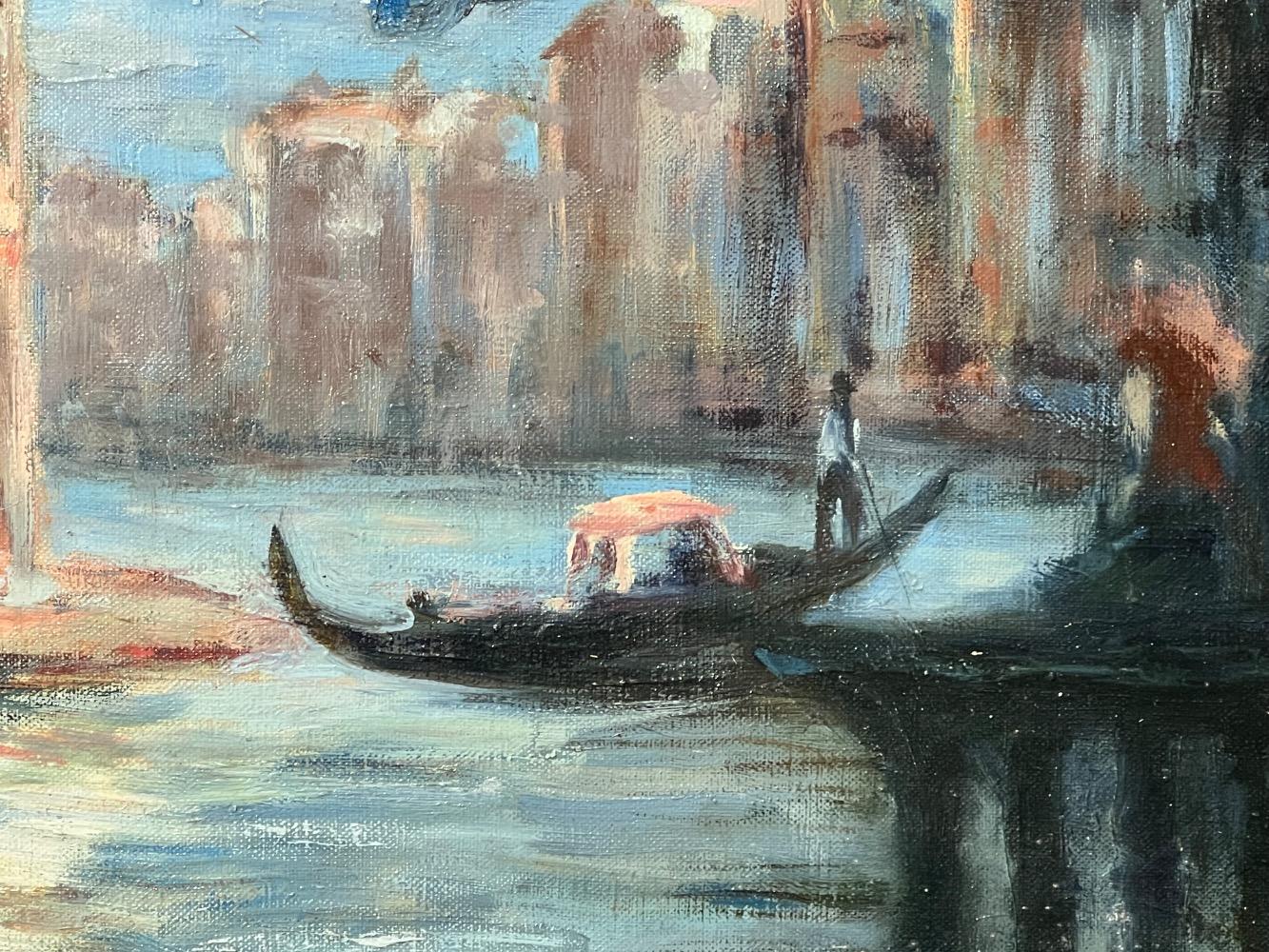 The canal grande in Venice ( oil on canvas)