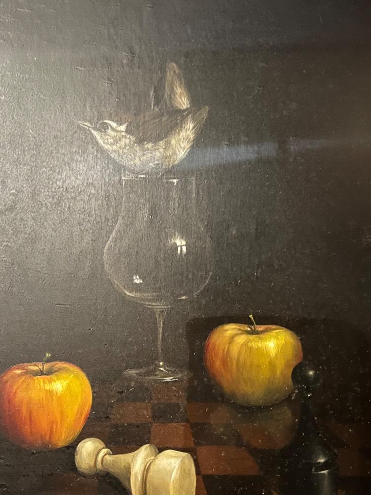 The happy bird ( oil on canvas)