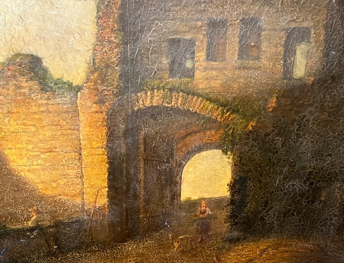 The way to the castle ( oil on canvas on panel )