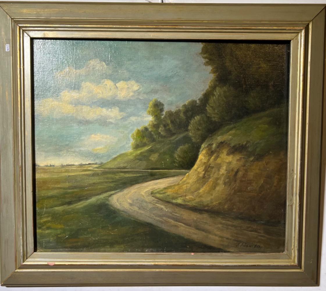 The way to the village ( oil on board )