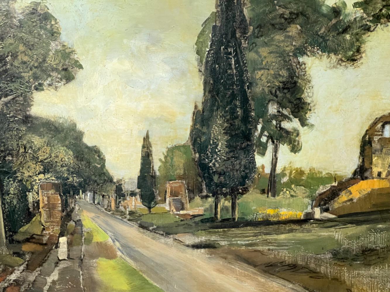 The way to the village ( oil on canvas )