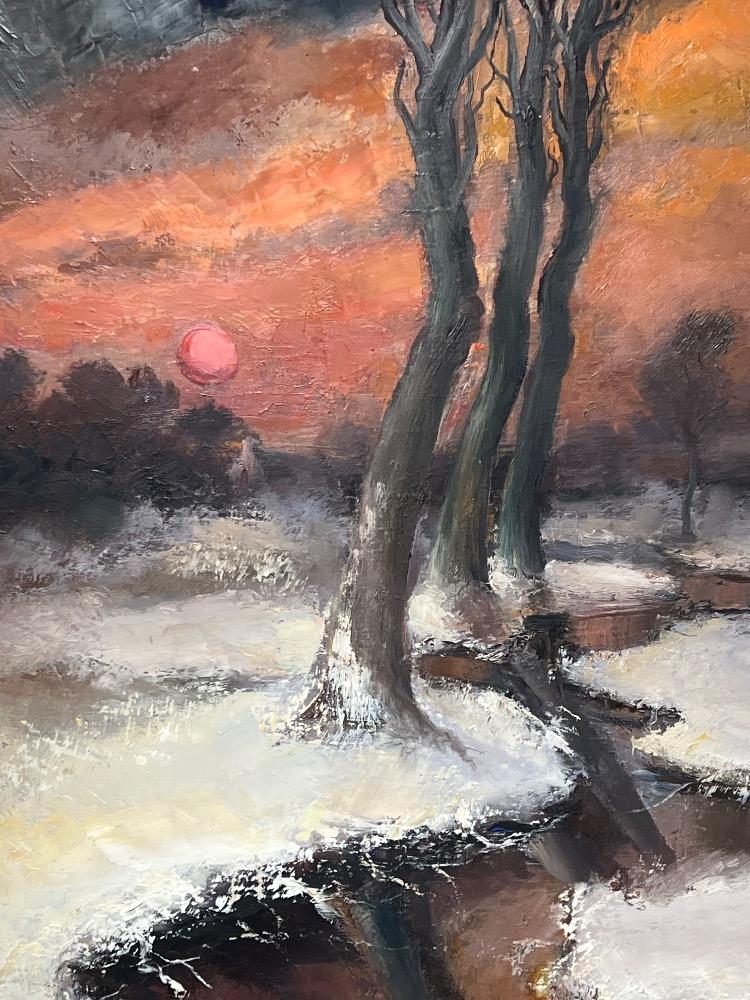 Wintertime ( oil on canvas )